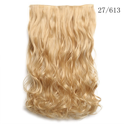 

Amazing Star 5 clipspiece Good Quality Curly Wave Hair Extentions 24 Inch Clip in Women Pieces Long Fake Synthetic Hair 27613