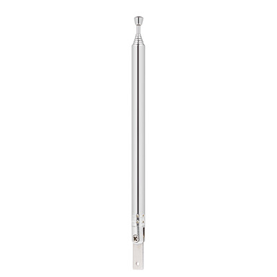 

Telescopic FM Radio Antenna 7 Sections Chromium-plating Copper Antenna 360° Rotatable