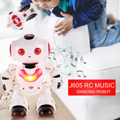 

J605 RC Dancing Robot with Music LED Light Enlightment Educational Kids Toy Children Gift