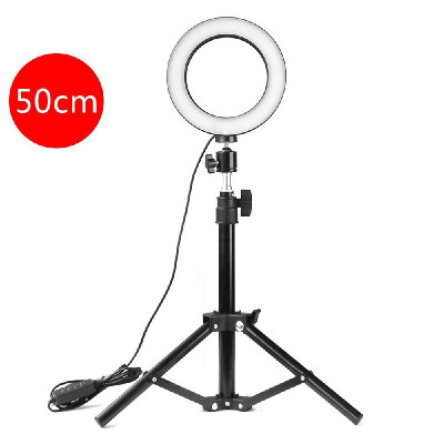 

Adjustable 160mm Photography LED Selfie Light-Ring Stepless Lighting Dimmable Fill Light Lamp With USB For Live Streaming Camera V