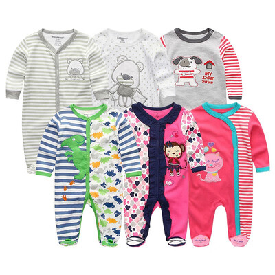 

6PCS Baby Girls Clothes Newborn Roupa de bebe 0-12M Rompers Baby Boys Clothes Babywear Bodysuits Outwear Clothing Sets