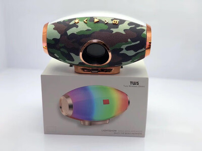 

Outdoor portable bluetooth speaker colorful lights Mobile phone computer desktop audio FM radio light subwoofer music player MP3
