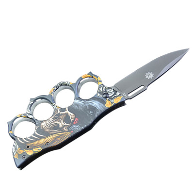 

3D Outdoor Camping Cutter Multi-purpose Ring Folding Cutters High Hardness Boxing Folding Cutter Portable Rescue Cutters