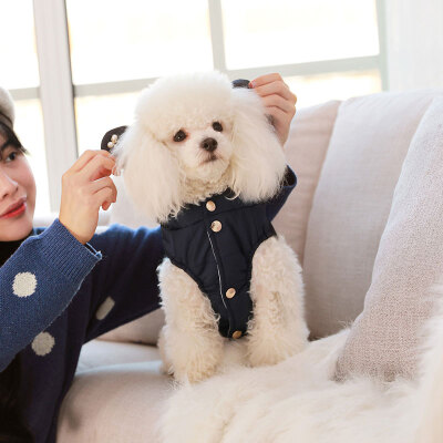 

Huayuan pets hoopet dog clothes Teddy vest autumn&winter vest small dog cat pet cotton coat