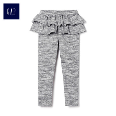 

GAP flagship store female young soft terry cloth printed leggings 354986 Malt Grey 3YRS