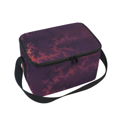 

ALAZA Insulated Lunch Box Red Clouds Lunch Bag for Men Women Portable Tote Bag Cooler Bag