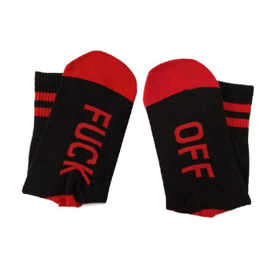 

A Pair Unique Words Series Comfortable Cotton Hose Socks Warm&Breathable Sock for Men Women Autumn Winter