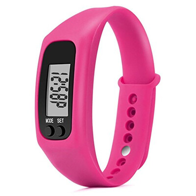

Run Step Watch Sport Bracelet Fitness Tracker Pedometer Calorie Counter Digital LCD Walking Distance