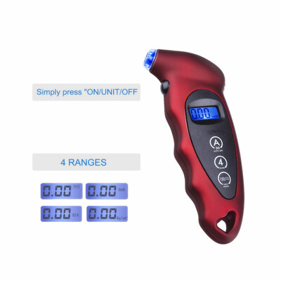 

New Digital Car Tire Tyre Air Pressure Gauge Meter LCD Display Manometer Barometers Tester for Car Truck Motorcycle Bike