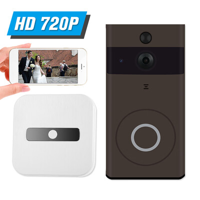 

WiFi Smart Wireless Security DoorBell Smart HD 720P Visual Intercom Recording Video Door Phone With Indoor Ding-Dong APP Remote Ho