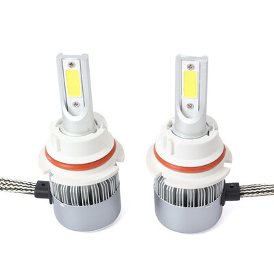 

9007 C6S 2PCS Led Cob LED Chip Car Headlamp 36W 6500k White Light 8000LM Car Bulb Fog Light