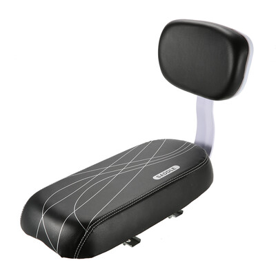 

Bicycle Back Seat Cycling Bike Bicycle MTB PU Leather Soft Cushion Rear Rack Seat Children Seat with Back Rest
