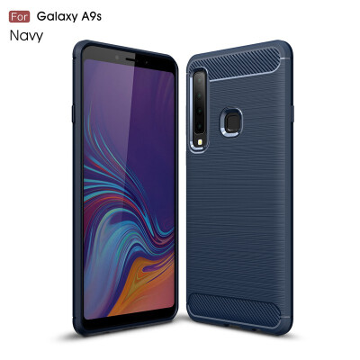 

Goowiiz Phone Case For Samsung Galaxy A9 Star Pro 2018A9SA7 2018A750 Fashion Slim Carbon Fiber Soft Silicone Prevent falling