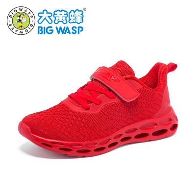 

Bumblebee boy sports shoes spring&autumn childrens large size black big boys shoes 12-15 years old childrens breathable mesh shoes 119119091 red 40