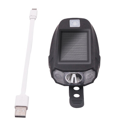

LED USB Rechargeable Bike Lamp Light Headlight Solar Energy Bicycle Front Light Waterproof