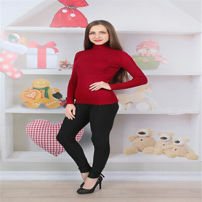 

2018 autumn&winter sweater womens new wild short section half-high collar wind knit fashion tide bottoming shirt