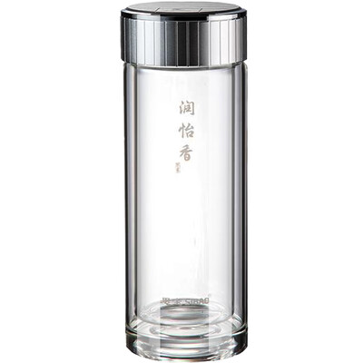 

SIBAO glass new product Runyixiang double glass office cup gift box men&women car cup gift cup custom 3rd silver 360ml