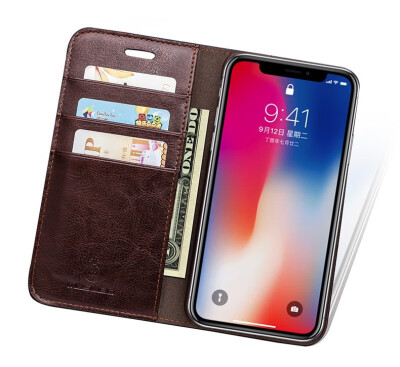 

Flip Case For iPhoneXS Max Business Multifunction Vintage Luxury Leather With Card Pocket Wallet Phone Cases For iphone7 XR 8plus