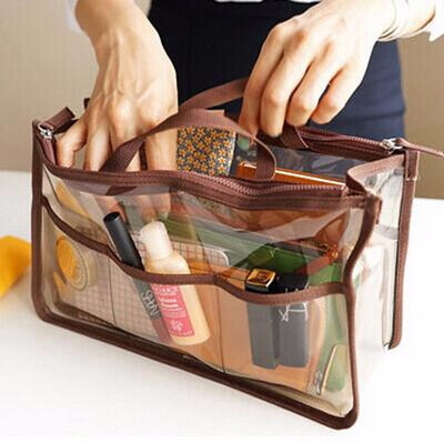 

Portable Transparent PVC Travel Storage Bag Small Handbag Waterproof Cosmetic Bags Cases Travel Toiletry Bag Organizer Pouch