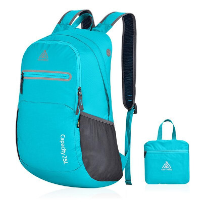 

25L Lightweight Outdoor Backpack Camping Hiking Outing Cycling Folding Bag Pack Water Resistant Daypack Shoulder Bag