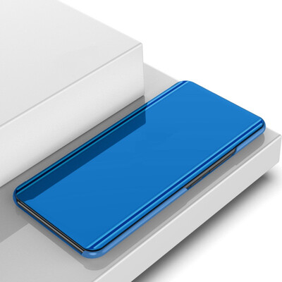 

MOONCASE Millet Red Rice 6 Bracket Plated Mirror Leather Case - Blue