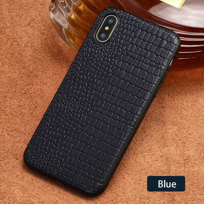 

Leather phone case iPhone5 6 7 8s plus protective shell crocodile left&right pattern all-inclusive for x xs max xr phone case