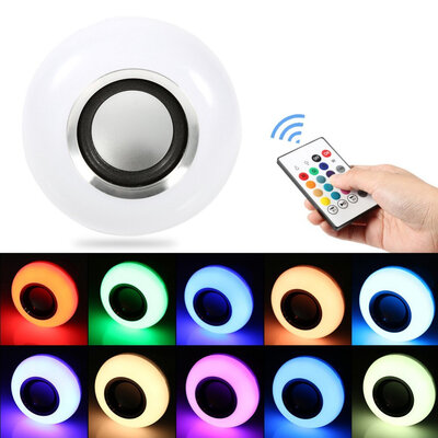 

KWB LED RGBW Color Bulb Light E27 Bluetooth Control Smart Music Audio Speaker Lamps