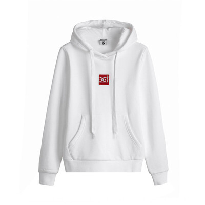 

361 degrees womens 2018 autumn new long-sleeved thin sweater hooded trend sportswear 661839806-2 white 2XL