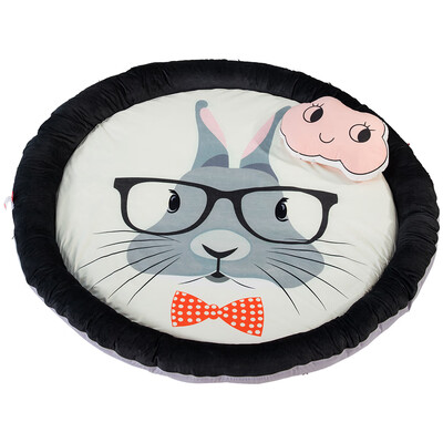 

Fenced Kids Activity Play Mat Baby Playmat Round Rug Carpet For Floor Playing Crawling Tummy Time Teepee Tent Playhouse Home Bedro