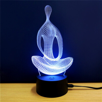 

Colorful Yoga Model 3D LED Table Lamp