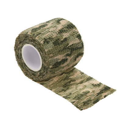 

1 Roll Reusable Outdoor Military Camouflage Hunting Camping Cycling Wrap Elastic Stealth Tape 5CMx45M