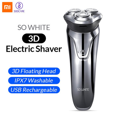 

Original XIAOMI Soocas SO WHITE Wireless 3D Smart USB Charging Electric Razor Shaver IPX7 Waterproof Blocking Protection for Men