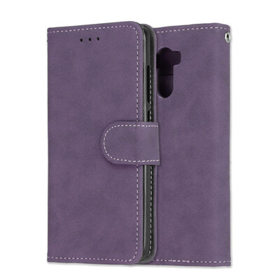 

MOONCASE Millet Red Rice 4 Vintage Scrub 3 Card Leather Case - Purple
