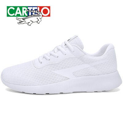 

Cartier crocodile casual sports mens shoes fashion trend mesh breathable lightweight student running slip wear 0121 white 42