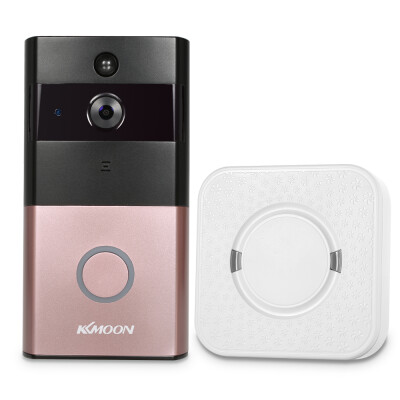 

KKmoon HD 720P Doorbell Wireless WIFI Video Door Phone With Indoor Ding-Dong Doorbell Visual Intercom Smart Video Doorphone Suppo