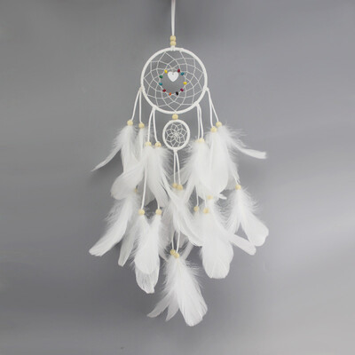 

Feather Dream Catcher Portable Handmade Wall Hanging Decoration Photography Prop Room Home Deco