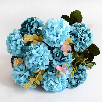 

home decoration fake flower pot planting 10 ball chrysanthemum European simulation bouquet wholesale wedding flower Milk