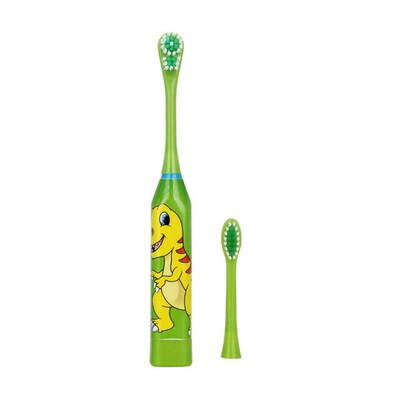 

Mzxtby Children Electric Toothbrush Cartoon Pattern Double-sided Tooth Brush Electric Teeth Brush For Kids with 2 Replacement Head
