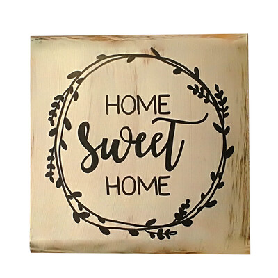 

1 Pcs Decorative Rustic Wood Signs Home Sweet Sign Plaque Housewarming Gift Farmhouse Style Distressed Ornament