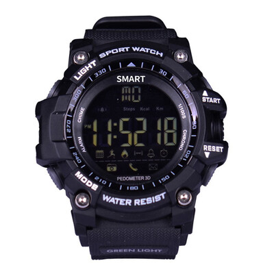

Digital Bluetooth Watch LED Screen Waterproof Stopwatch Alarm IP68 SMS Notifier Pedometer for IOS&Android