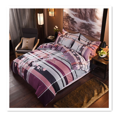 

2018 sleek minimalist cotton four-piece bedding