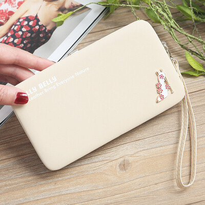 

LKX Long Large Capacity Wallets Mobile Phone Woman Purses Female Lady Clutch Pocket High-heeled Shoes Case Student Card Holder