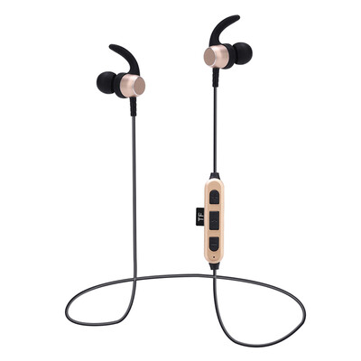 

A generation of ST-K8 sports smart wireless Bluetooth subwoofer in-ear headphones plug TF card magnetic earplugs