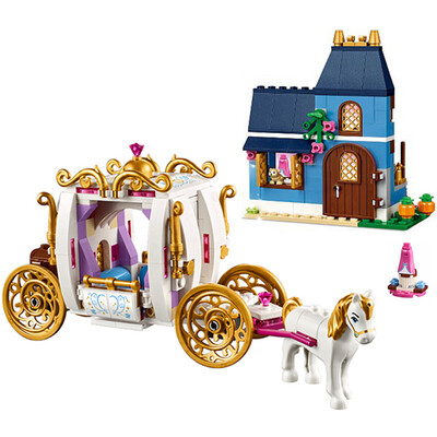 

398pcs JG309 Cinderella Magic Night Carriage Building Bricks Blocks Toys Girl Game House Birthday Gift Educational Toy