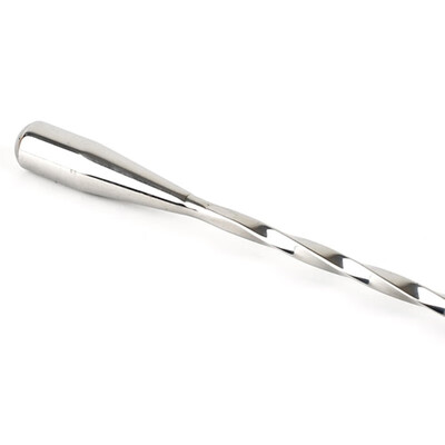 

Stainless Steel Stirring Bar Spoons Cocktail Beverage Mixing Long Handle Spoon