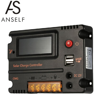 

Anself 10A 12V 24V LCD Solar Charge Controller Panel Battery Regulator Auto Switch Overload Protection Temperature Compensation