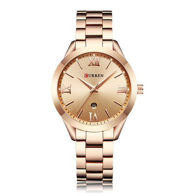 

CURREN 9007 Women Watch Quartz Movement Calendar Wrist Watch Simple Causal Gift for Women