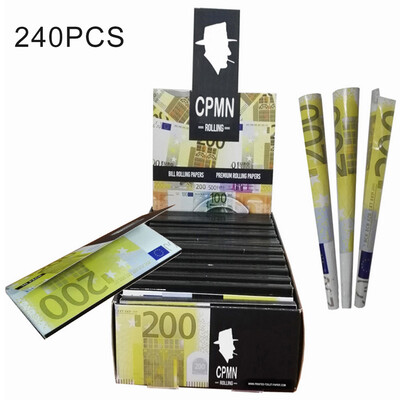 

10100240PCS Funny Innovative Empire €200 Euro Bill Cigarette Papers Novel Premium Rolling Paper Smoking Accessories