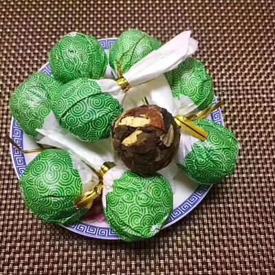 

Fuding White Tea Ball New Club Chen Pei Long Zhu Ball Tea Xiaotuo Tea Shoumei Old White Tea Chocolate Tea 50g package