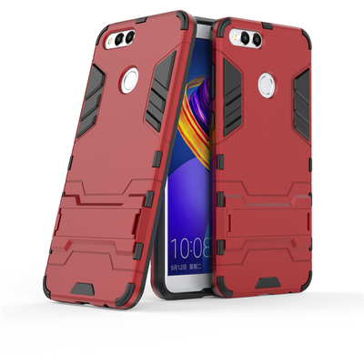 

Goowiiz Phone Case For Huawei Honor 7X Play7S EnjoyP SmartMate SE Armor PCTPU Silicone Hard Bracket Double Protection